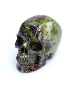 High Quality Hand Carved Natural Golden Dragon Blood Jasper Human Skull Crystal Skulls Bulk Wholesale for Decorative Purposes