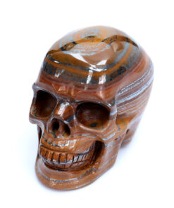 3In Colorful-Tiger-Iron-Eye-Gemstone Human Skull Hand-Carved Crystal Gemstone Ornament for American Buyers