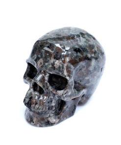 3In Yooperlite Gemstone Human Skull Hand-Carved Crystal Yooperlite Gemstone Ornament for American Buyers