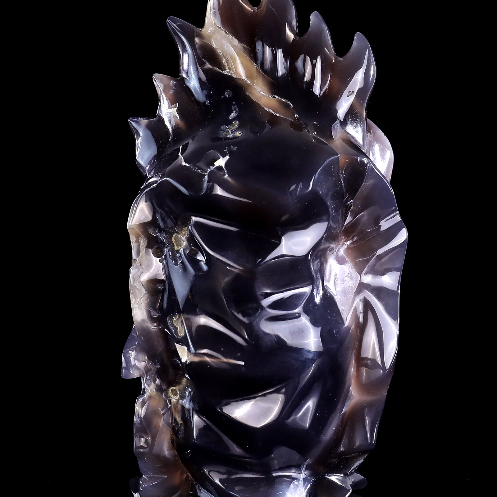 Amethyst Druse Agate Skull (6)