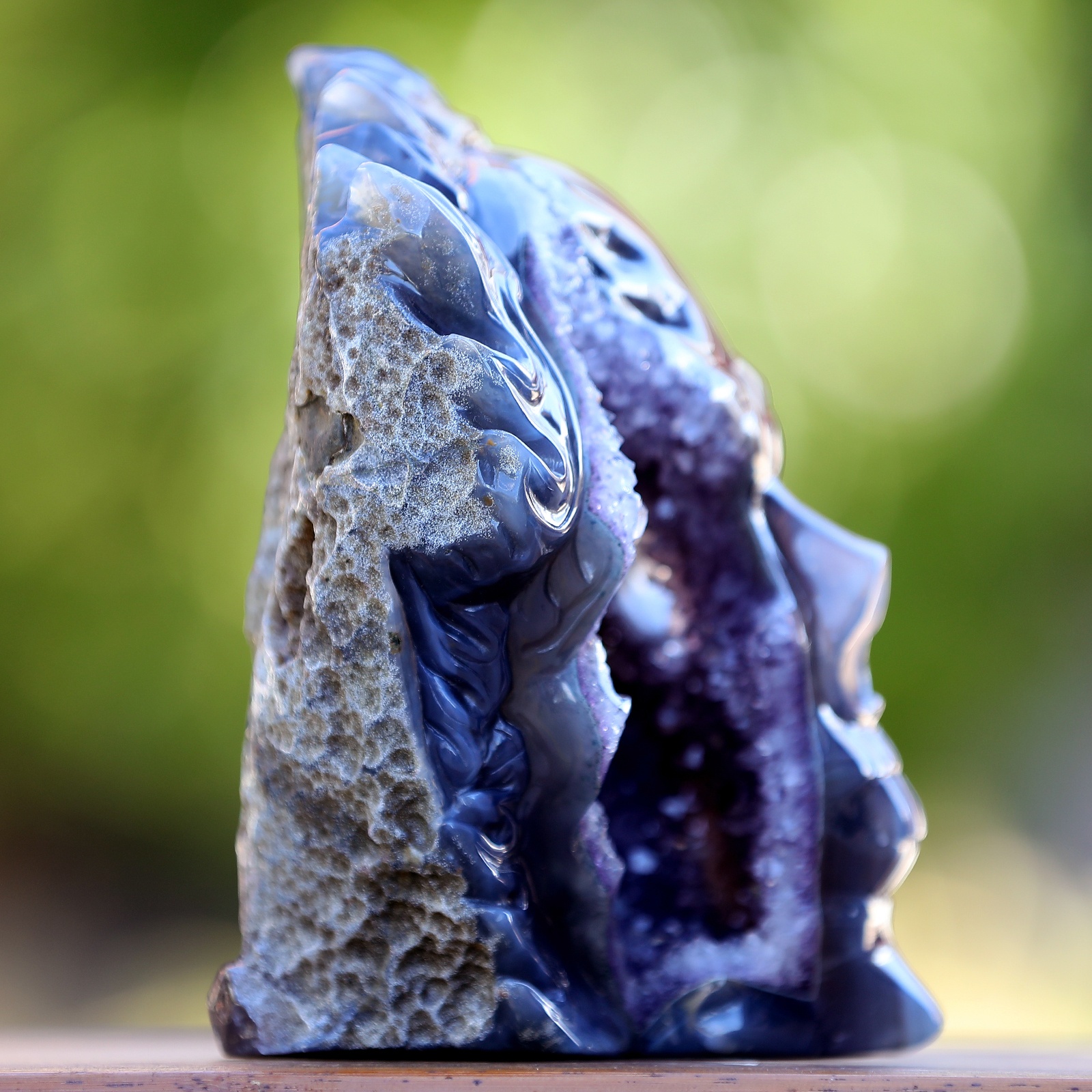 Amethyst Geode Agate Skull (4)