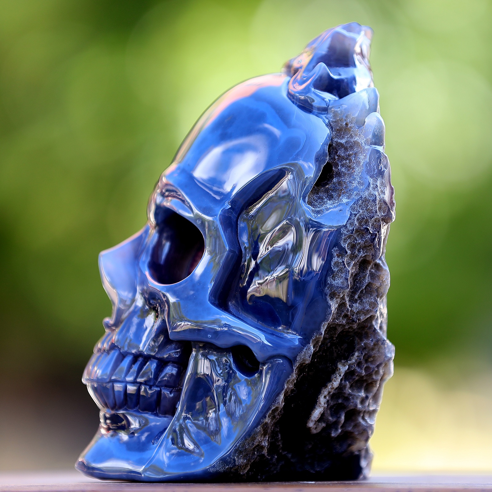 Amethyst Geode Agate Skull (6)
