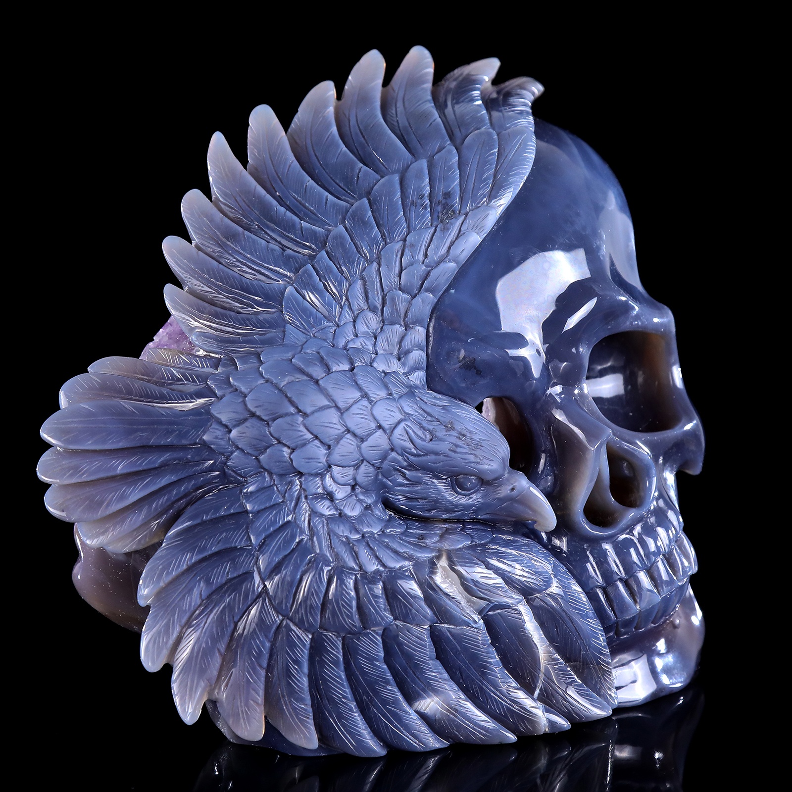 Crystal agate original human skull (7)