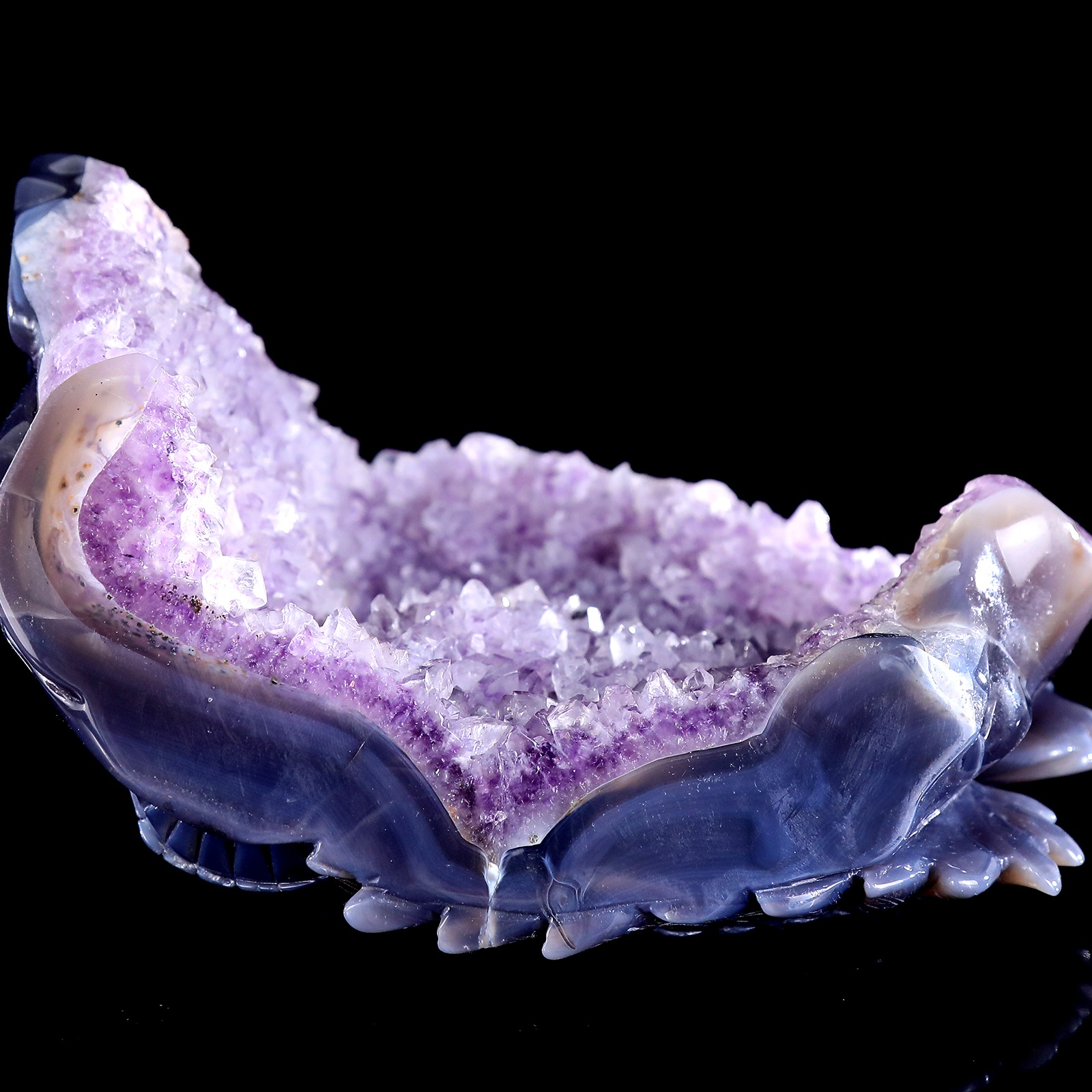Crystal agate original human skull (8)