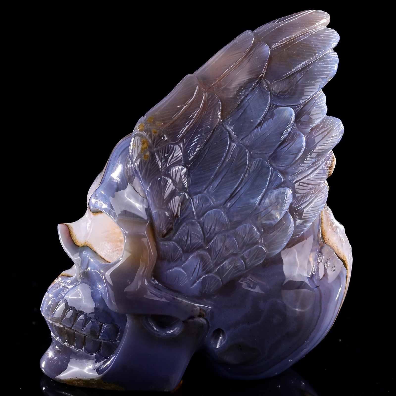 Crystal cave agate human skull (1)