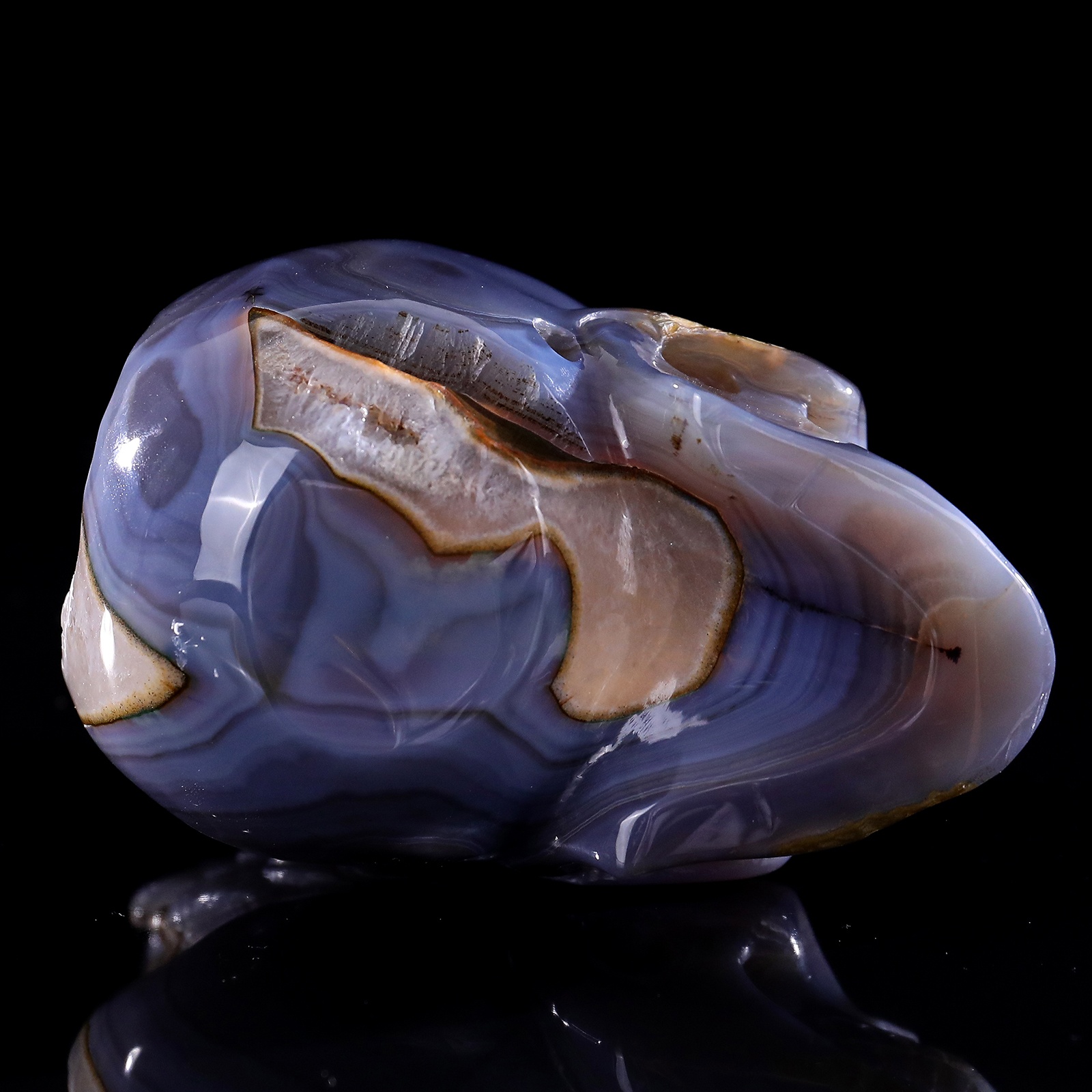 Crystal cave agate human skull (10)