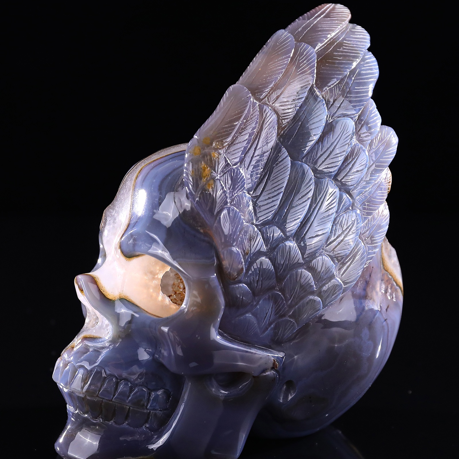 Crystal cave agate human skull (2)