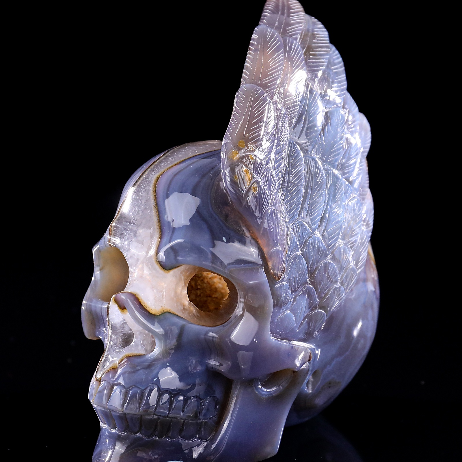 Crystal cave agate human skull (3)