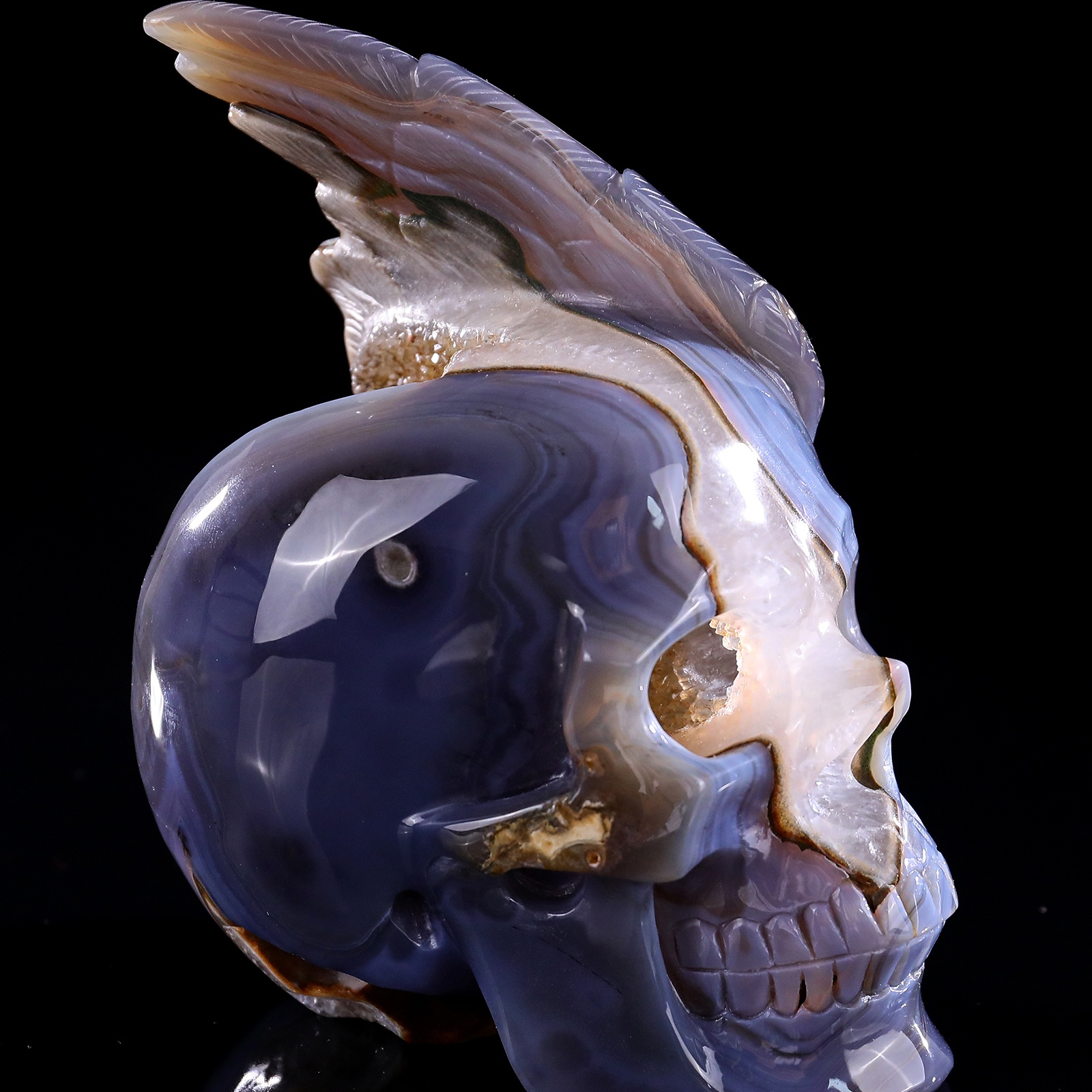 Crystal cave agate human skull (6)