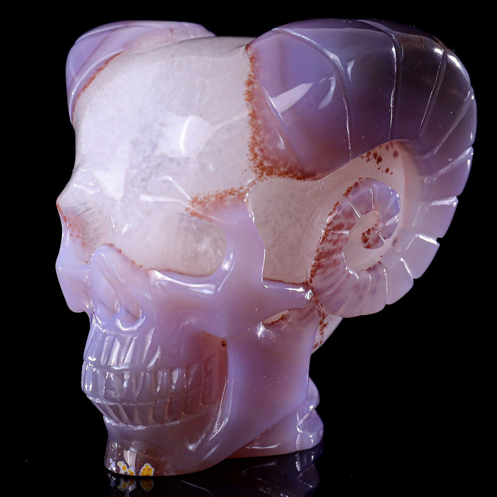 Geode Agate Skull (2)