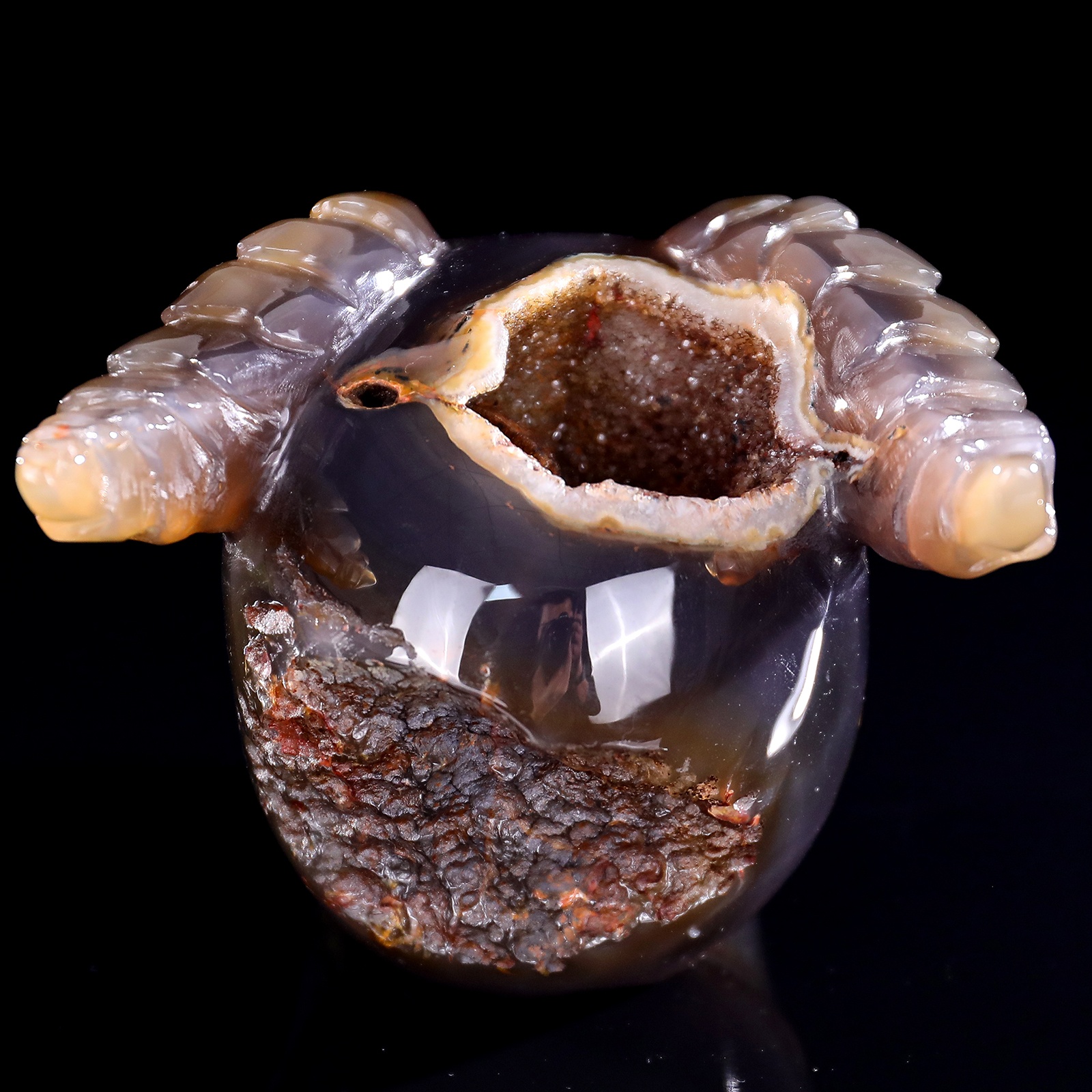 Geode Agate Skull (4)