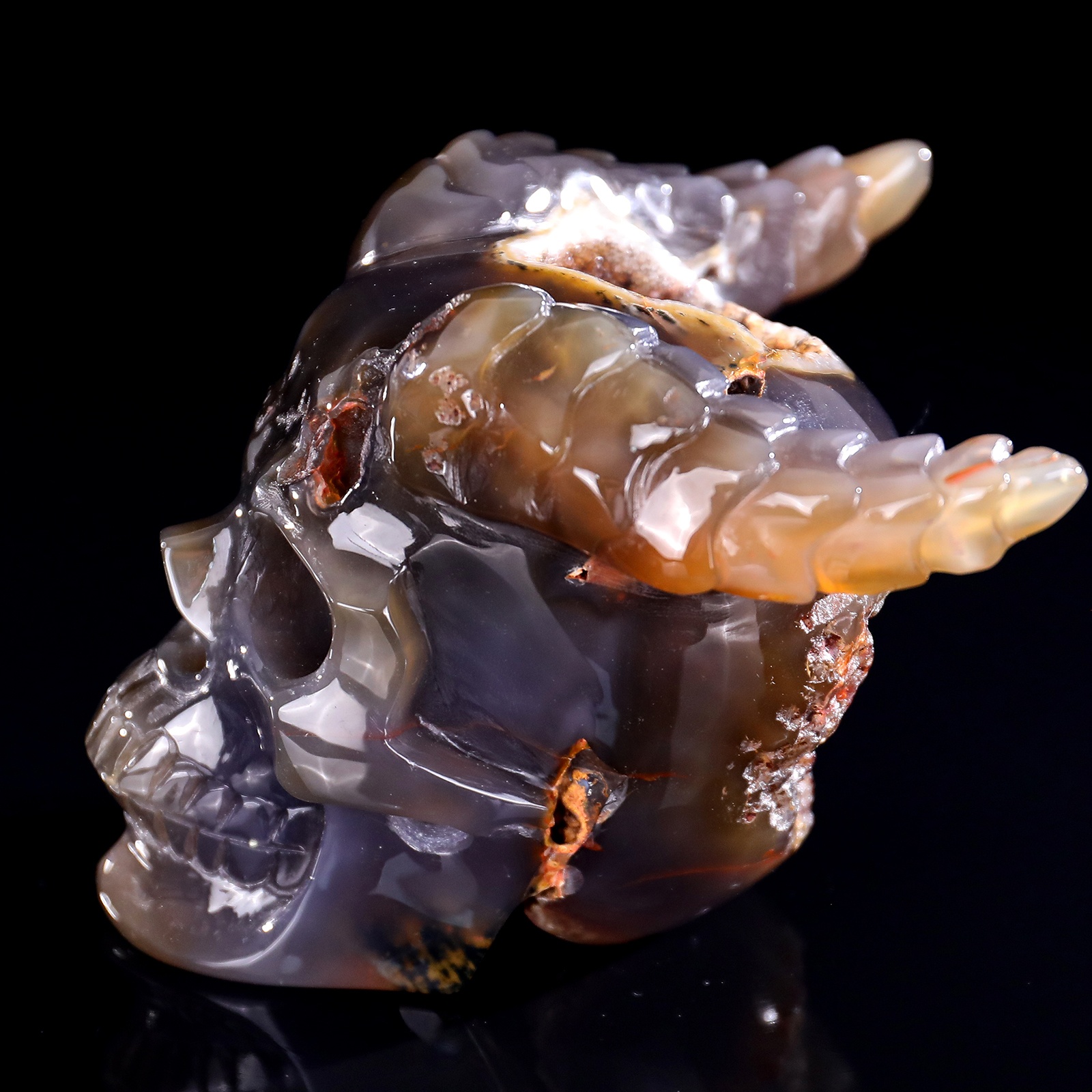 Geode Agate Skull (5)
