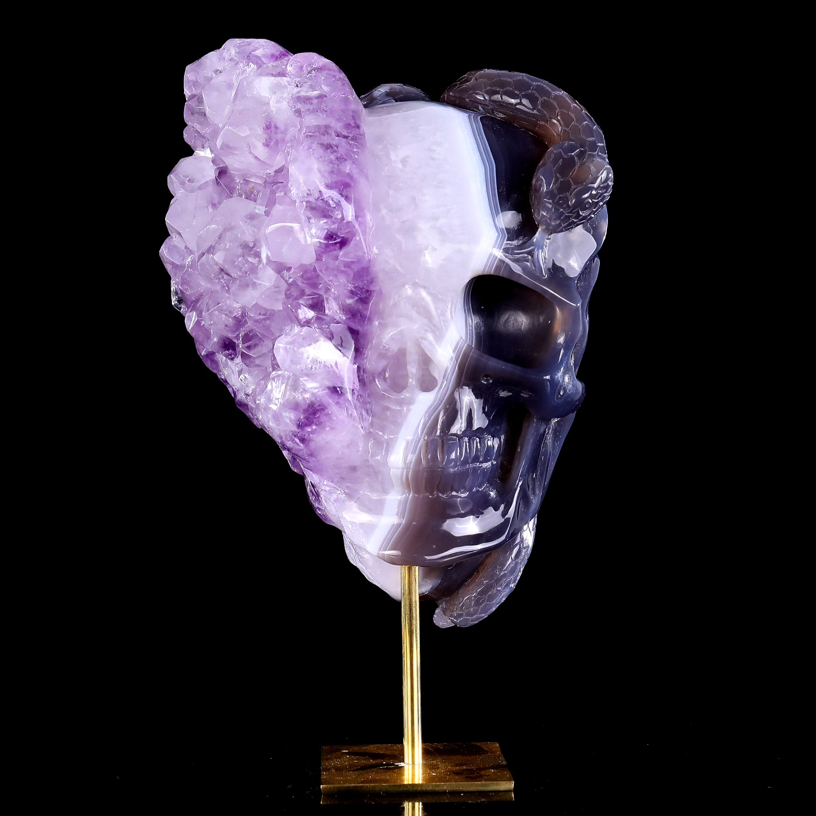 Original skull of amethyst cluster (1)