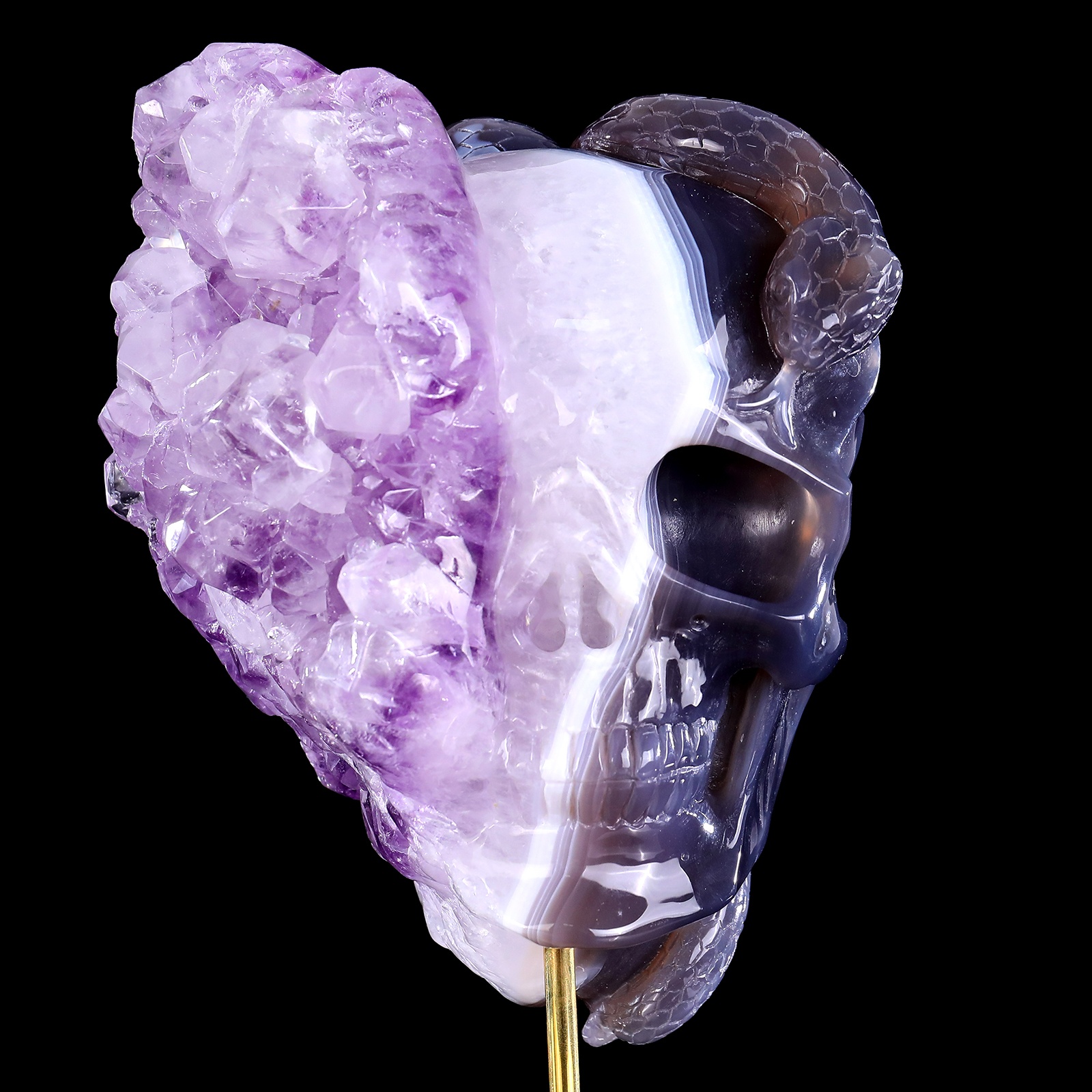 Original skull of amethyst cluster (10)