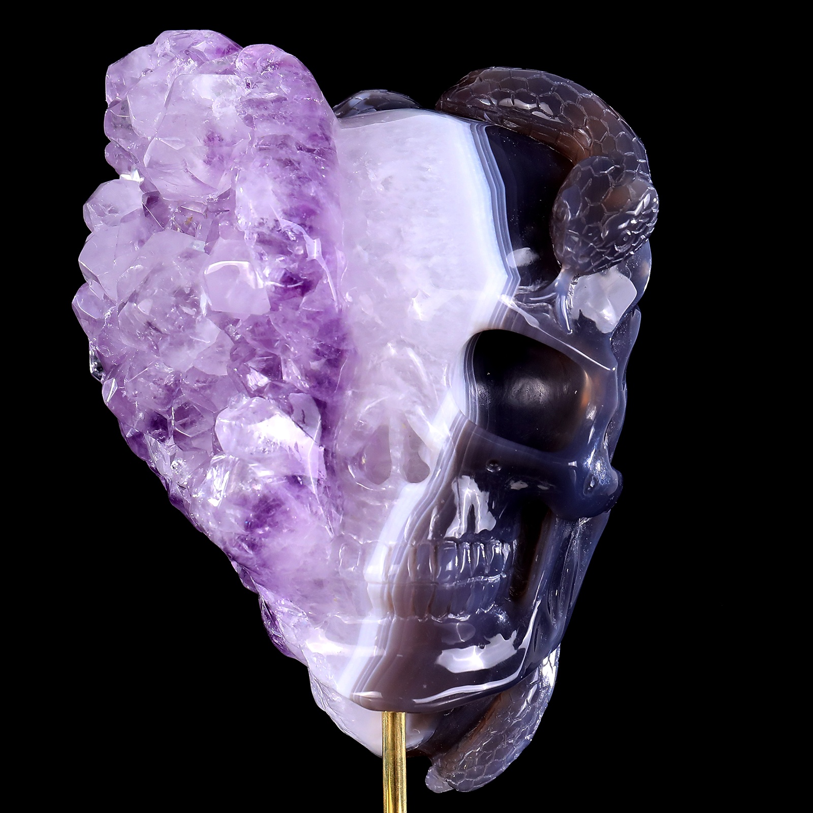Original skull of amethyst cluster (2)