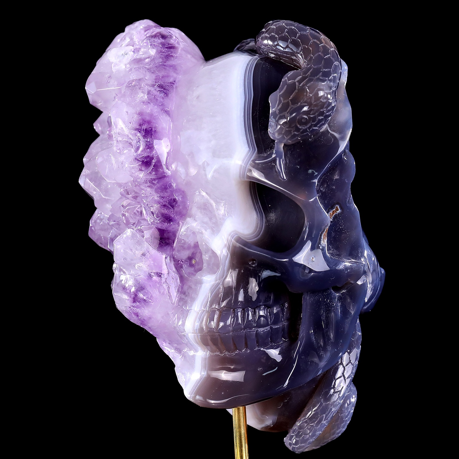 Original skull of amethyst cluster (4)