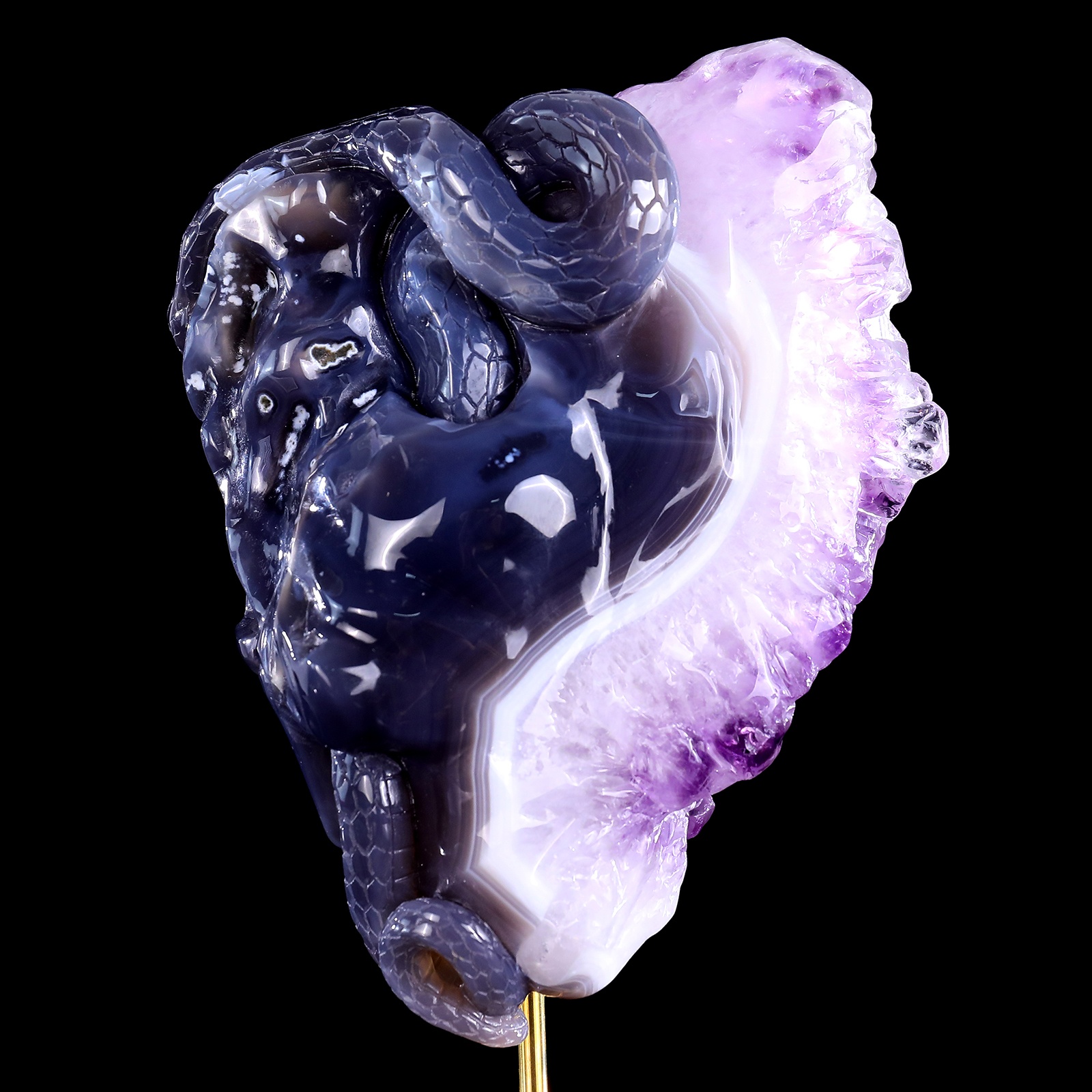 Original skull of amethyst cluster (6)