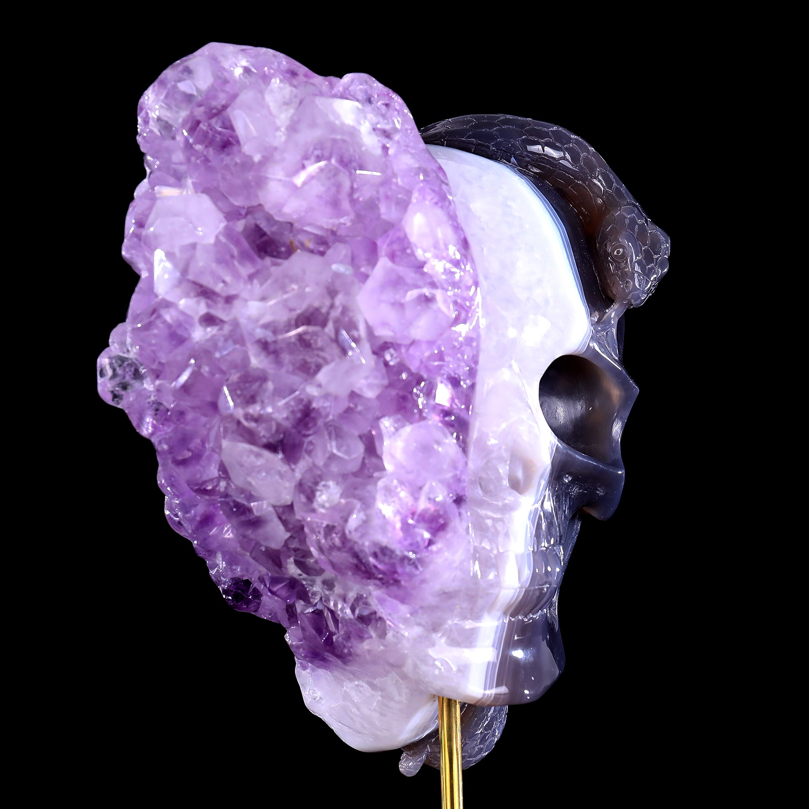 Original skull of amethyst cluster (8)