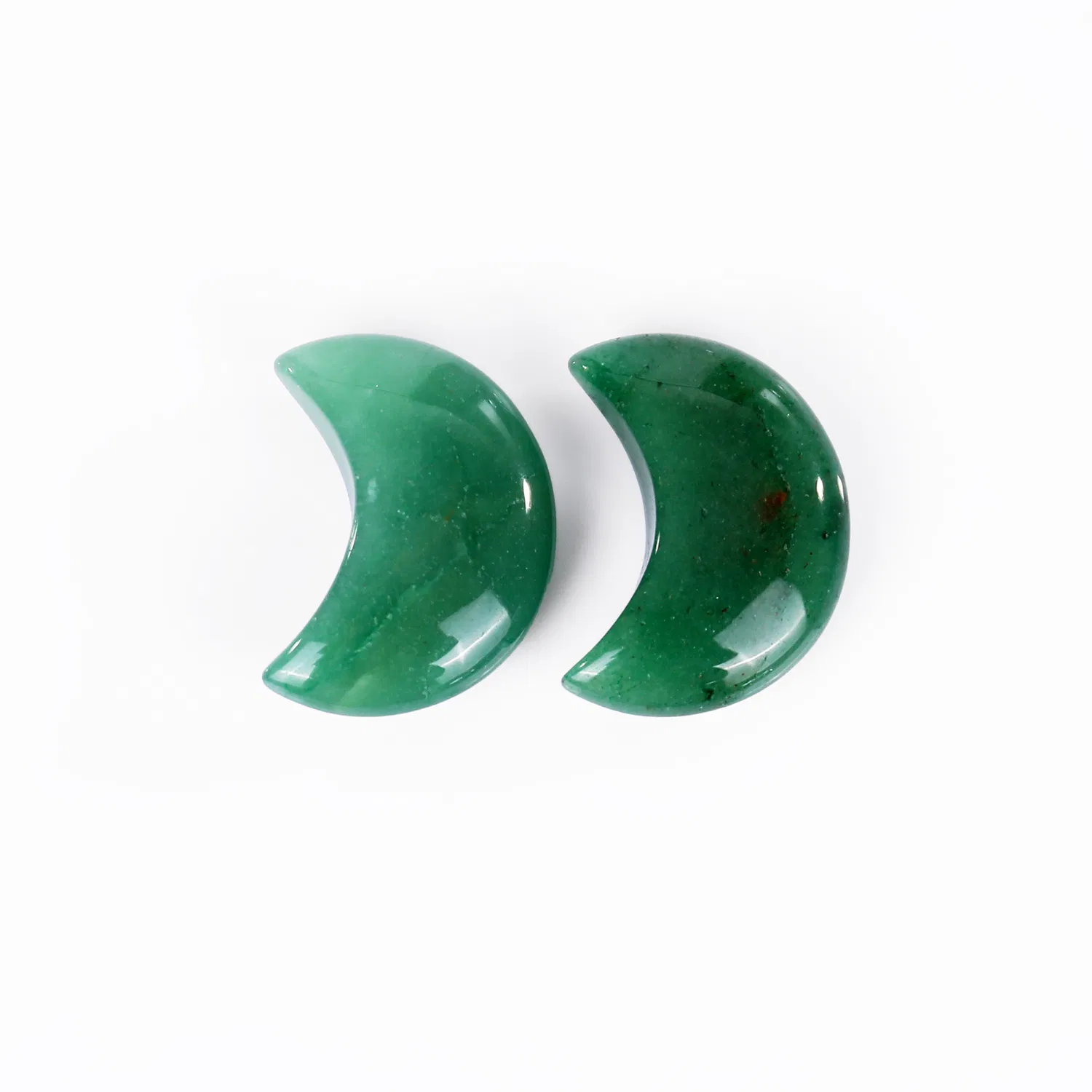 Healing Crystal Moon Decor Natural Gemstones Green Aventurine Hand Carved Moons pictures & photos (1)