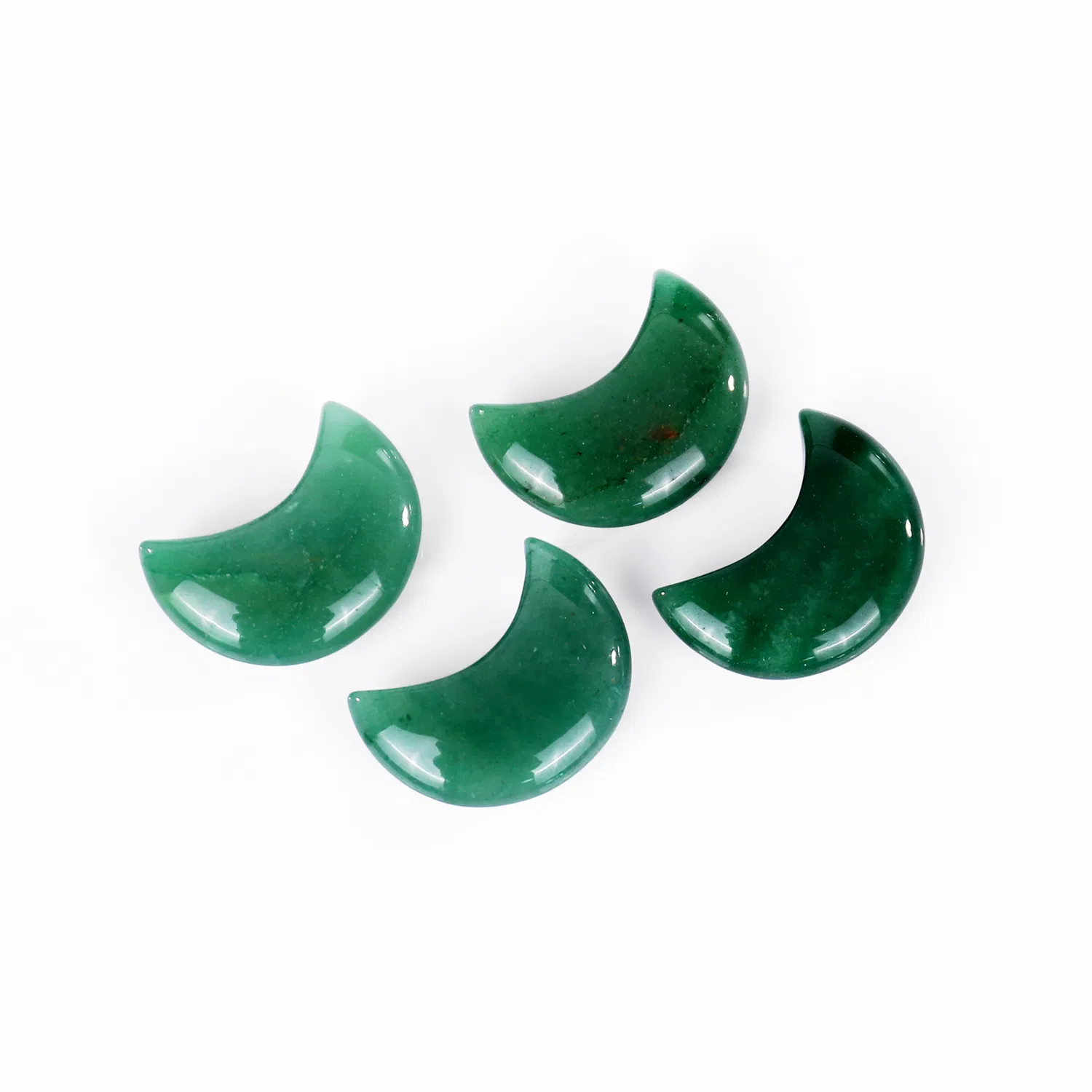 Healing Crystal Moon Decor Natural Gemstones Green Aventurine Hand Carved Moons pictures & photos (2)