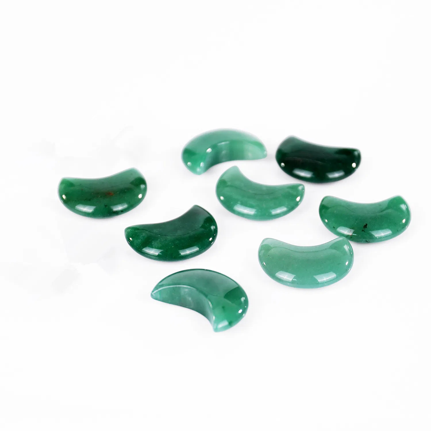 Healing Crystal Moon Decor Natural Gemstones Green Aventurine Hand Carved Moons pictures & photos (5)