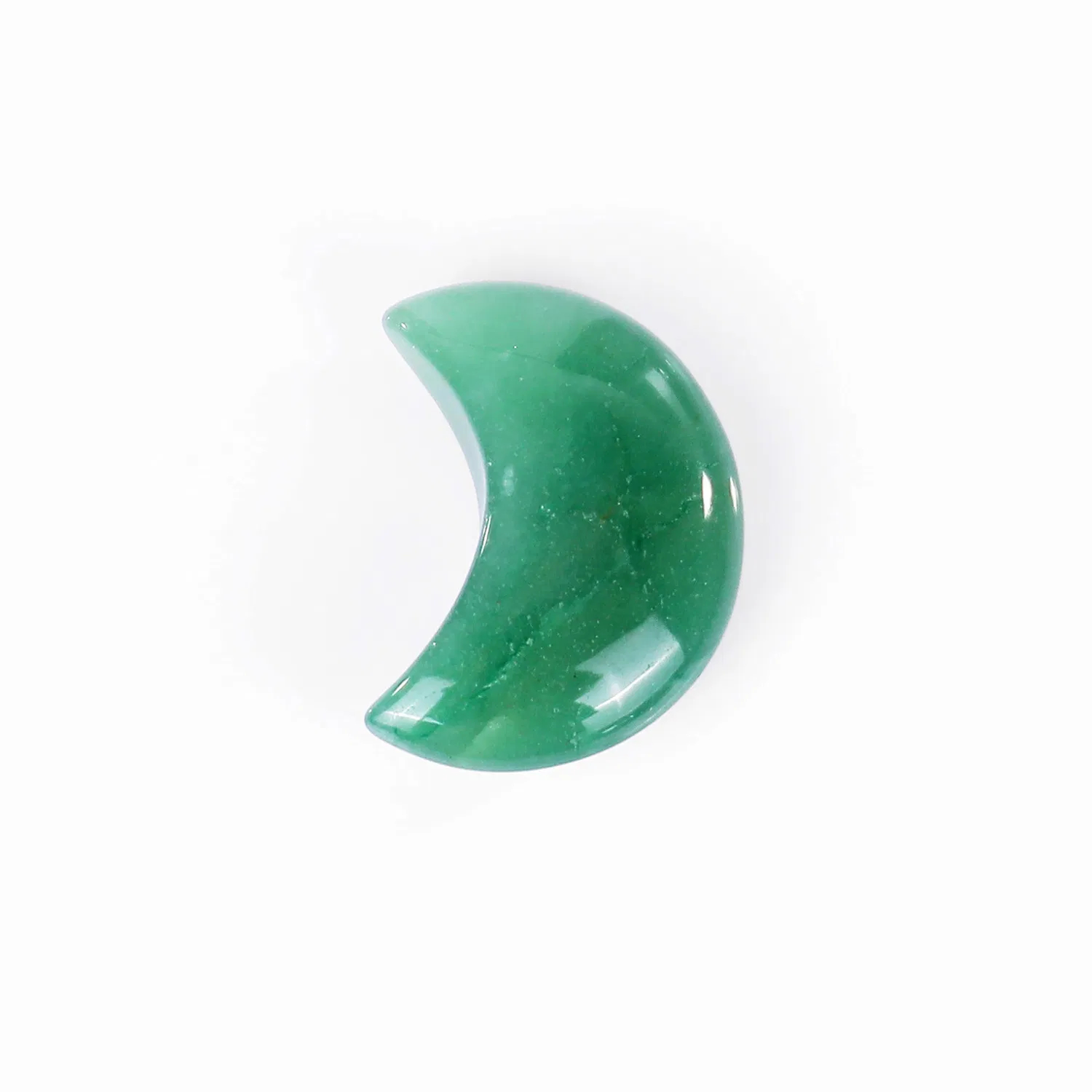 Healing Crystal Moon Decor Natural Gemstones Green Aventurine Hand Carved Moons pictures & photos