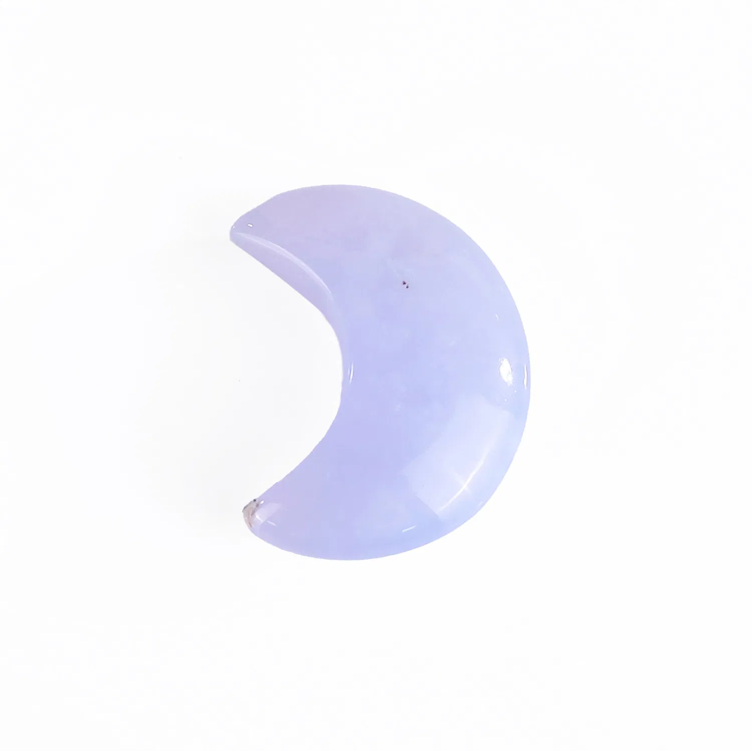 Natural Crystal Crafts Moon Blue Chalcedony Moons Crystal Necklace Pendant pictures & photos