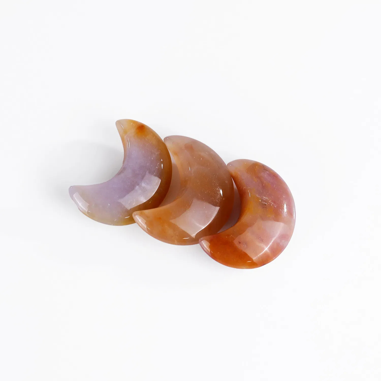 Wholesale Price Healing Stones Crystal Moons Crafts Chalcedony Moon for Home Decor pictures & photos (4)