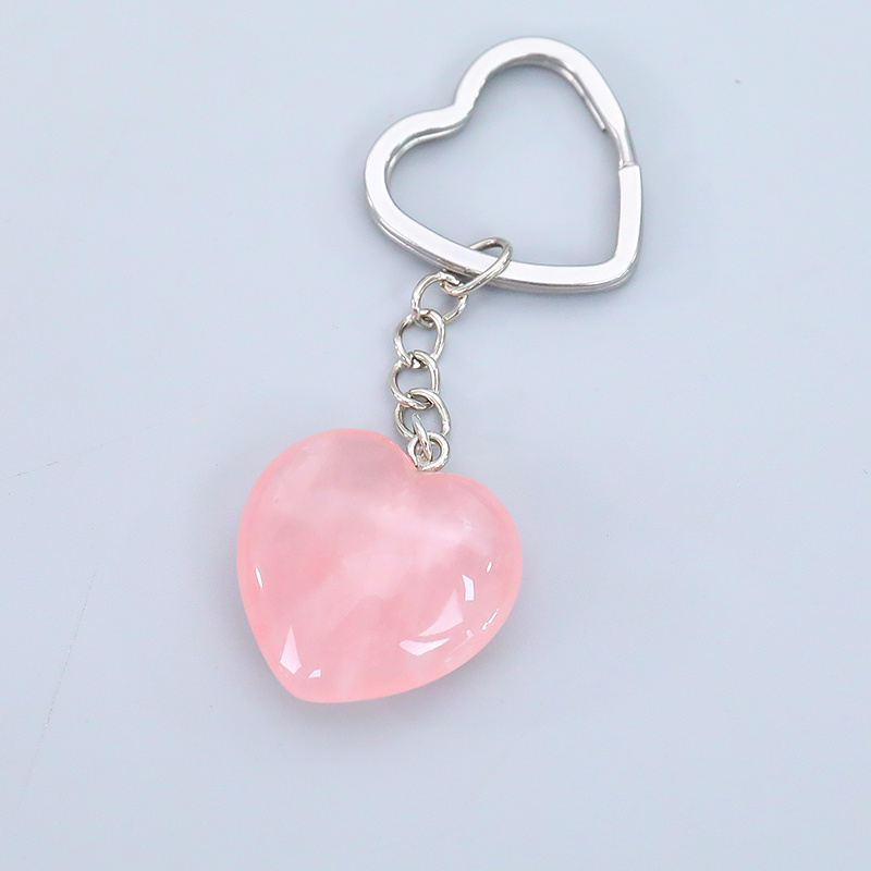 Wholesale-Rose-Quartz-Heart-Keychain-for-Crystal-Healing (5)