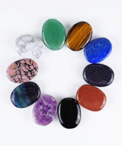 High Quality Natural Crystal 5cm Polished Crystal Oval Palm Stone Crystal Healing Home Decor Gift